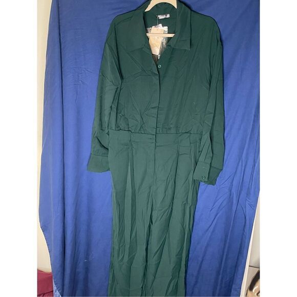NWT Dark Green Jumpsuit XL - Picture 1 of 9